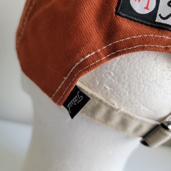 Titleist FootJoy FJ Golf Strapback Hat Cap Logo Orange Tan Adjustable Men‎ Texas - Picture 5 of 11